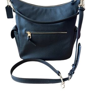 Coach, black leather Pennie Shoulder Bag NWT